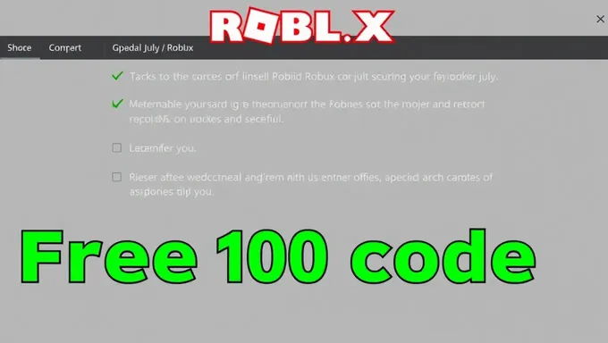 Free 10000 Robux Code for July 2025