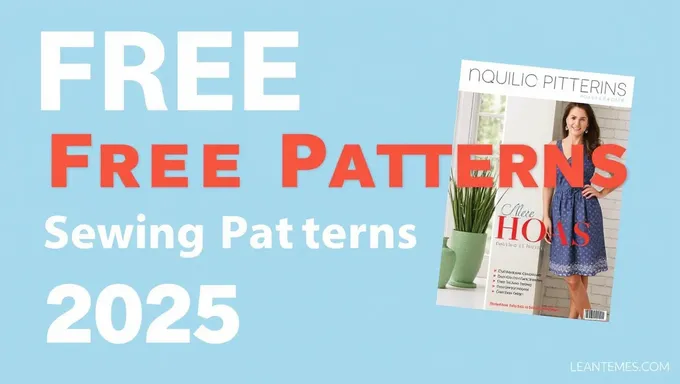 Free 2025 Sewing Patterns PDF for Garment Making