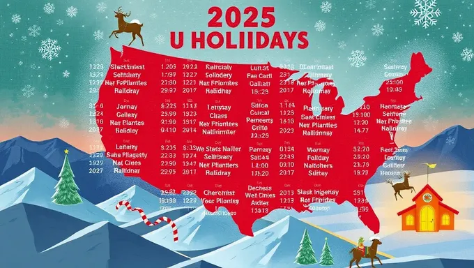 Free 2025 US Holidays Printable Calendar