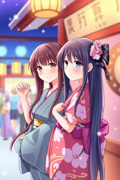 Free Anime Girls in Kimono GIFs Here