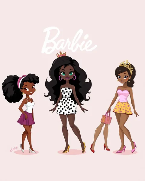 Free Black Barbie Cartoon Images to Download