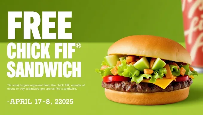 Free Chick-fil-A Sandwich on April 17, 2025