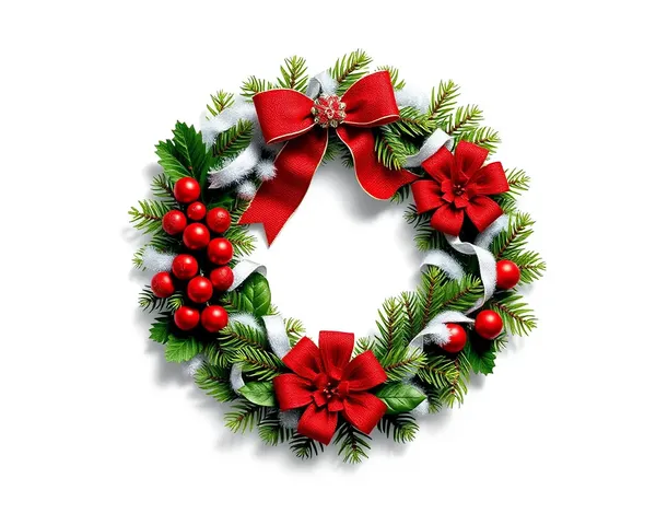 Free Christmas Wreath PNG for Digital Design