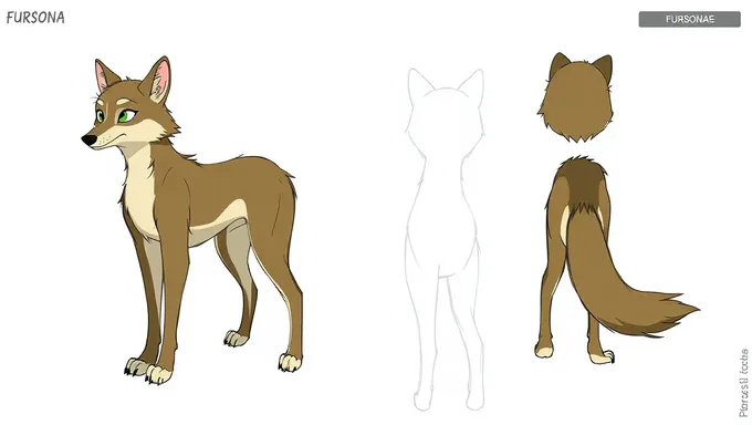 Free Fursona Reference Sheet Base 2025 for Artists