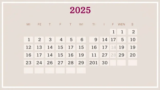 Free January 2025 Calendar Printable with Space for Notes