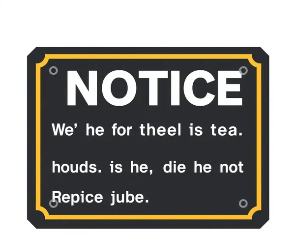 Free Notice Sign Template Word Document in PNG