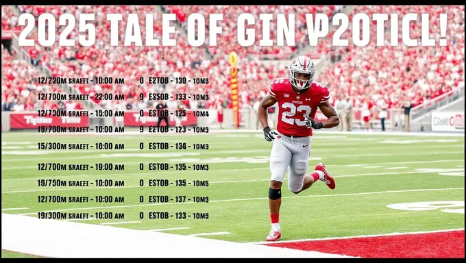 Free Ohio State Football Schedule 2025-2025 Printable Download