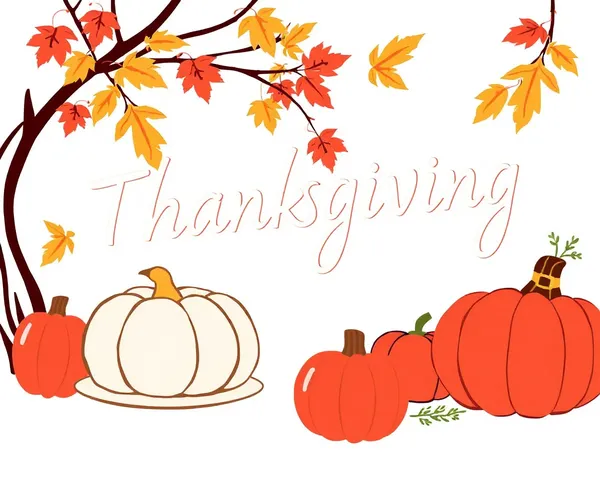 Free PNG Thanksgiving Banner with Fall Leaves and Acorns