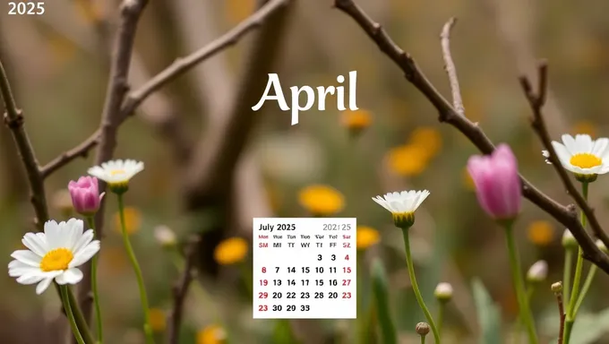 Free Printable April 2025 Calendar Download