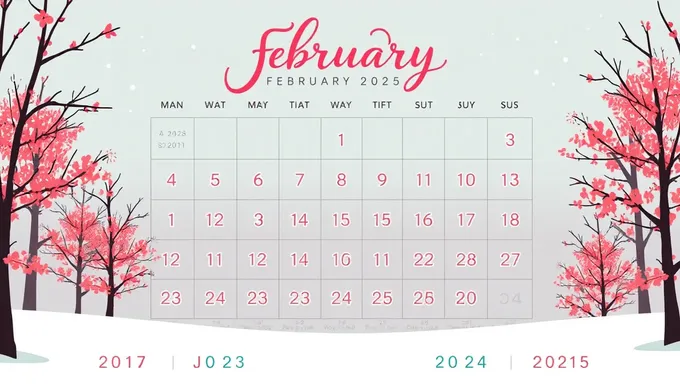 Free Printable February 2025 Calendar Download Available