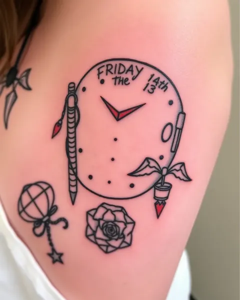 Friday the 13th Flash Tattoos: Creepy and Kooky Designs