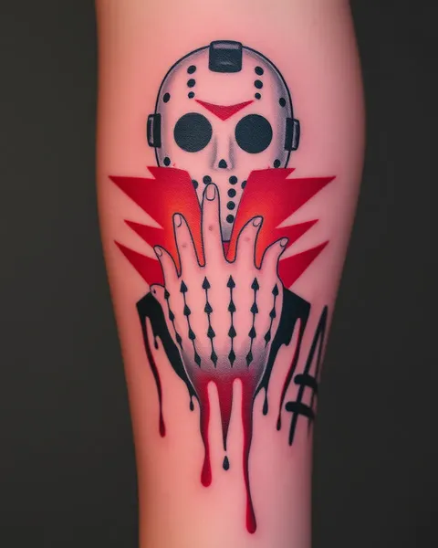 Friday the 13th Tattoo: Horror Movie Title and Symbolism Inspiration