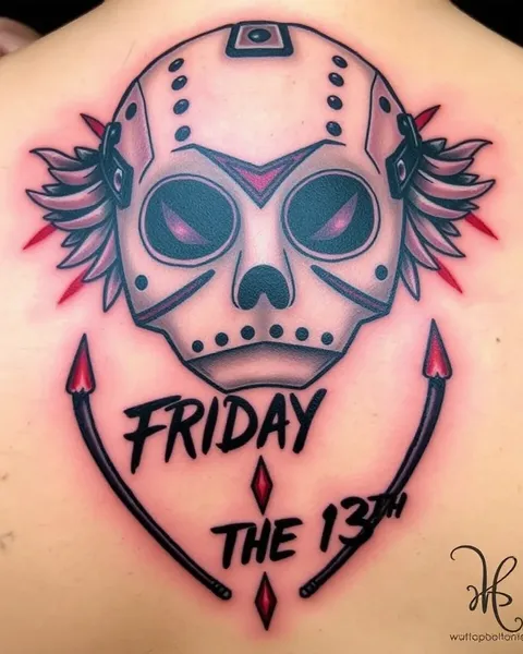 Friday the 13th Tattoo: Horror Movie Title and Symbolism Link