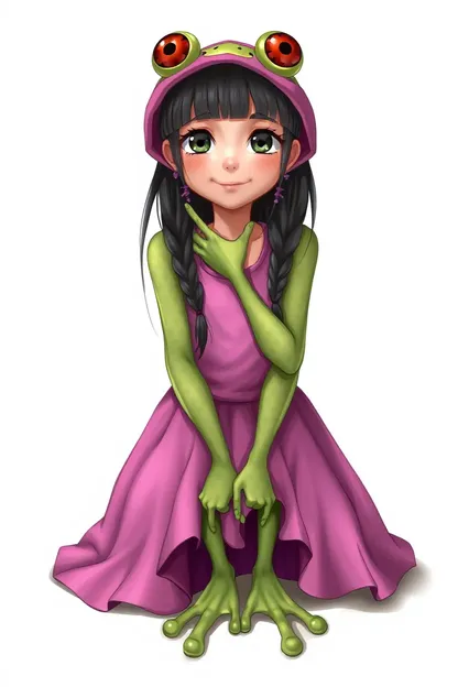 Frog Girl: A Delightful and Colorful Amphibian Friend