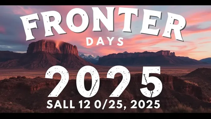 Frontier Days 2025 Dates Announced