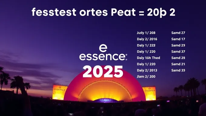 Full Lineup for Essence Festival 2025 By Day