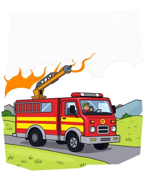 Fun Cartoon Fire Truck Pictures to Share