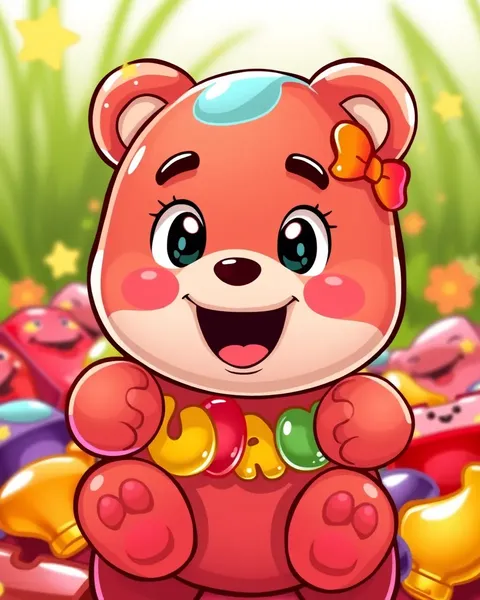 Fun Cartoon Gummy Bear Picture Showcase