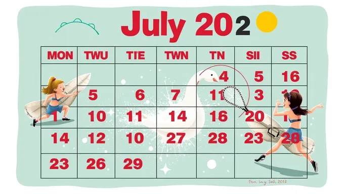 Fun July 2025 Calendar with Important Reminders