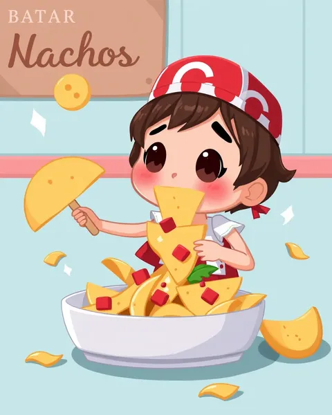 Fun Nachos Images Cartoon for Social Media