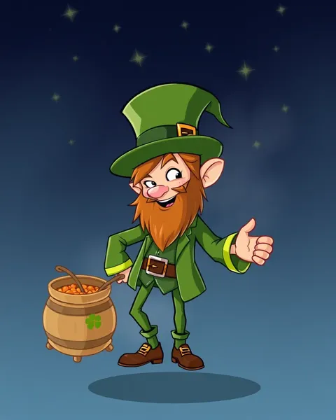 Funny Cartoon Leprechaun Images for Adults