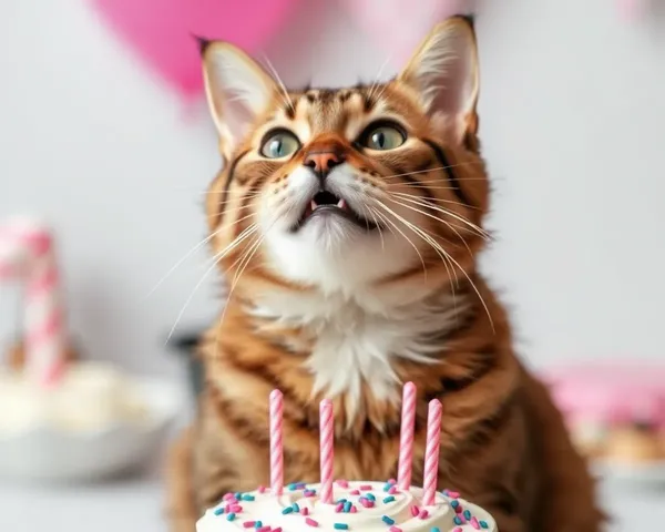 Funny Cat's Birthday Photos Bring Smiles to Faces Always