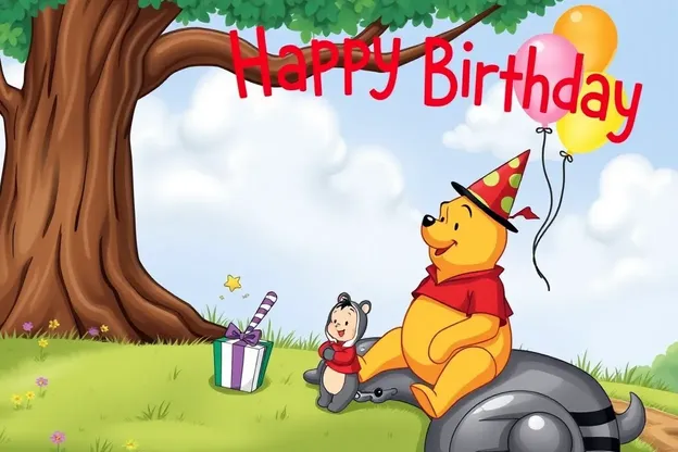 Funny Happy Birthday Pooh Images for Friends