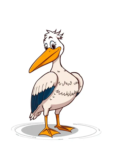 Funny Pelican Cartoon Images for Kids' Delight