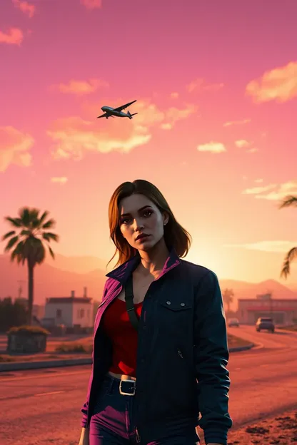 GTA V Girl Wallpaper 4K Resolution