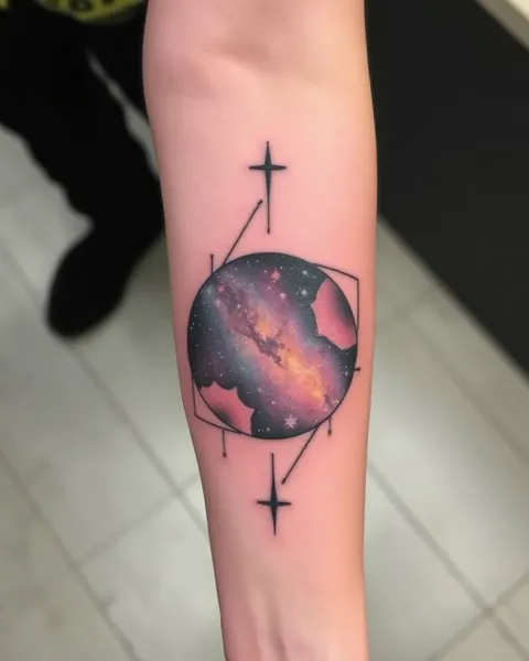 Galaxy Tattoo Designs for Cosmic Art Enthusiasts