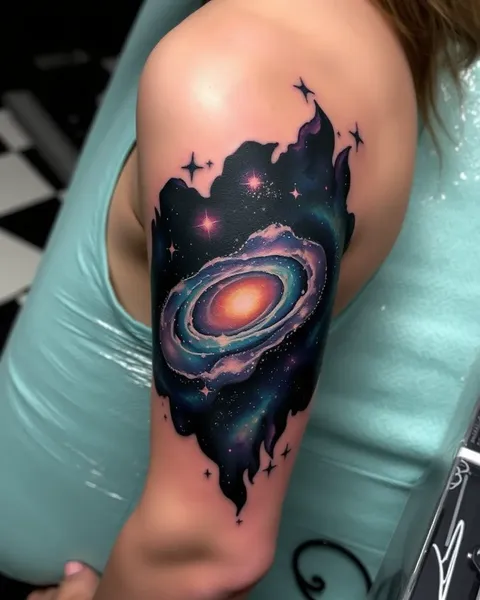 Galaxy Tattoo Designs for Cosmic Inspiration Seekers