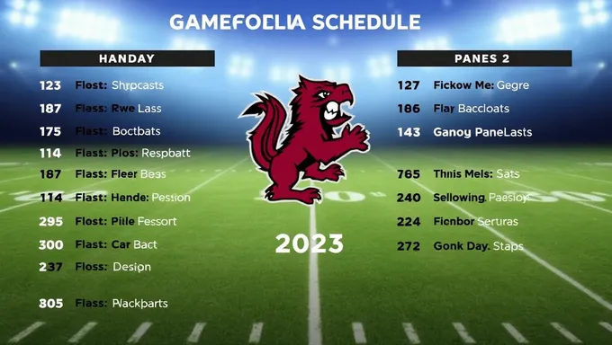 Gamecock Football Schedule for 2025 Revealed