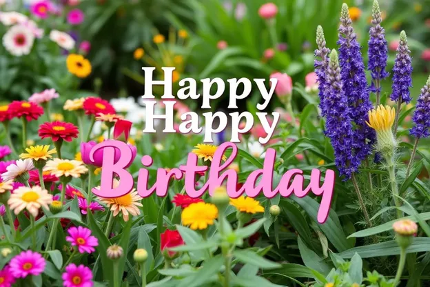 Garden Party Happy Birthday Image Gallery