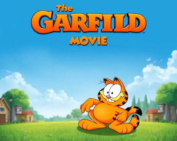 Garfield Movie Poster in PNG Image