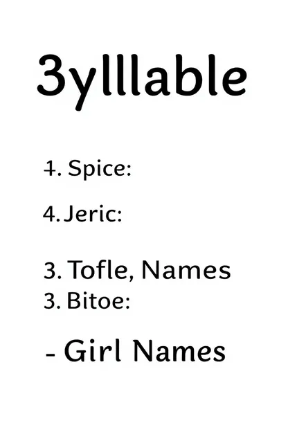 Gazetteer of 3 Syllable Girl Names Starting with I