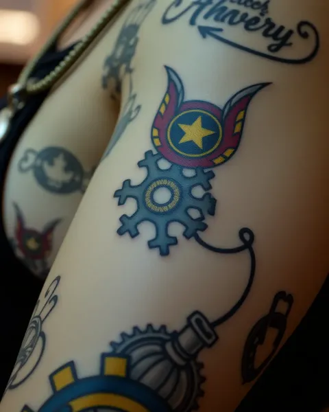 Gear Tattoo Representing Precision and Perfection