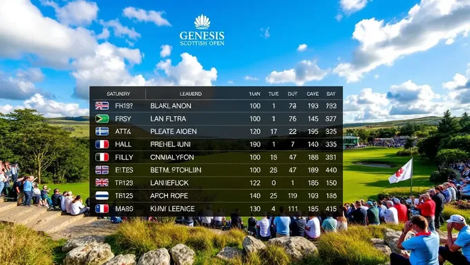 Genesis Scottish Open 2025 Leaderboard