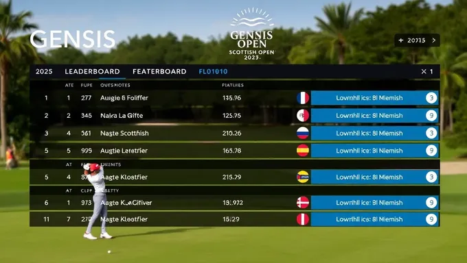 Genesis Scottish Open 2025 Leaderboard