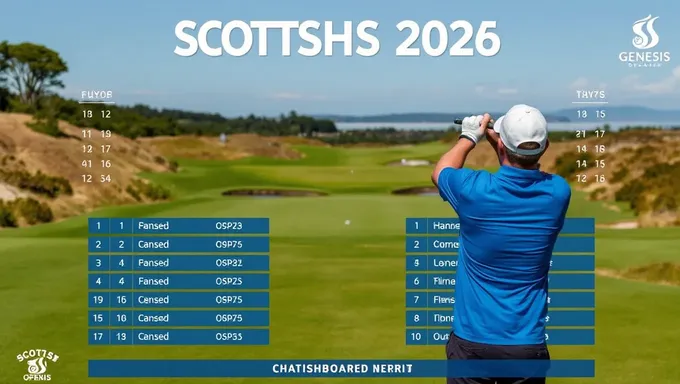 Genesis Scottish Open Leaderboard 2025 Prize