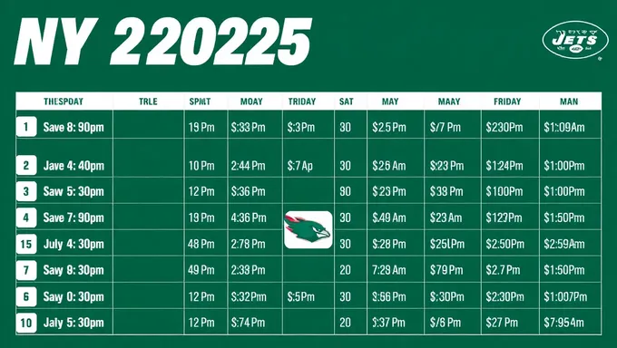 Get Ready for New York Jets 2025 Schedule Release