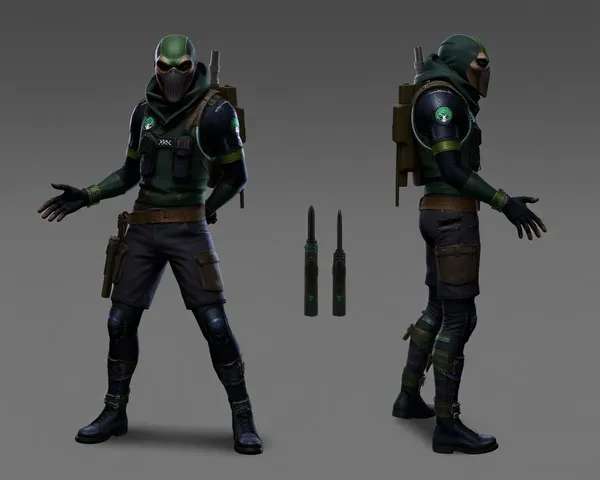 Gimp Outfit PNG for Splinter Cell Game Assets