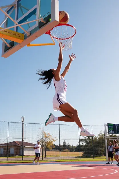 Girl's Amazing Dunking Skills