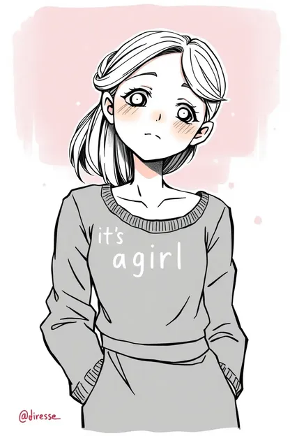 Girl's Illustration in Press Style