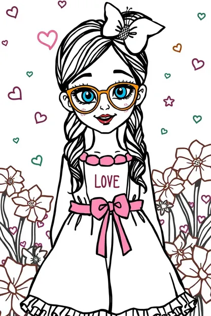 Girl's Lovely Coloring Book Pages to Enjoy