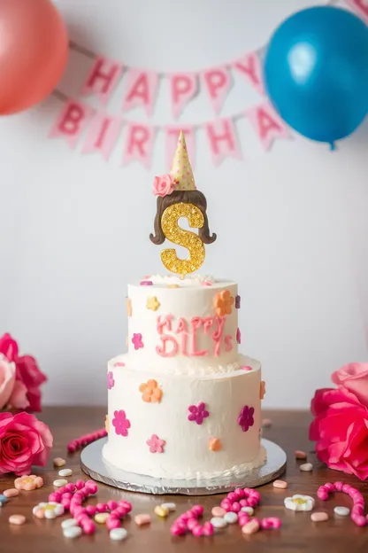 Girl's Special Birthday Cake Celebration