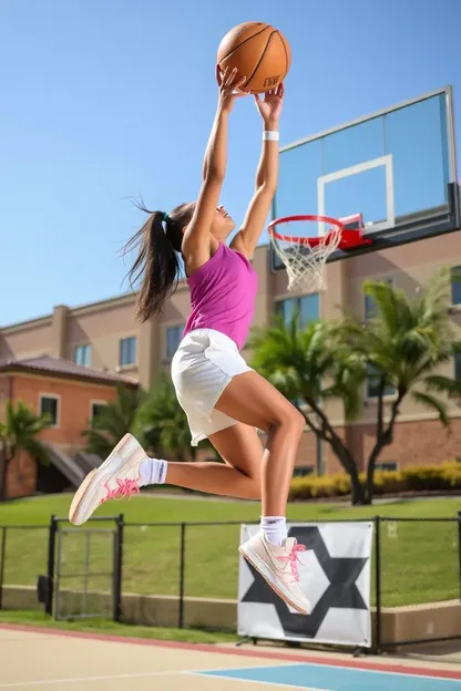 Girl's Unbelievable Dunking Skills