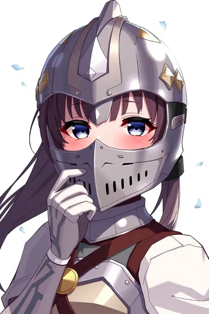 Girl Anime Sallet Helmet Combination