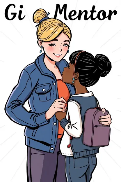 Girl Mentor Clip Art Images for Education