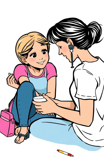 Girl Mentor Clip Art for Illustrations