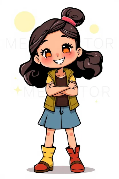 Girl Mentor Clip Art for Social Media